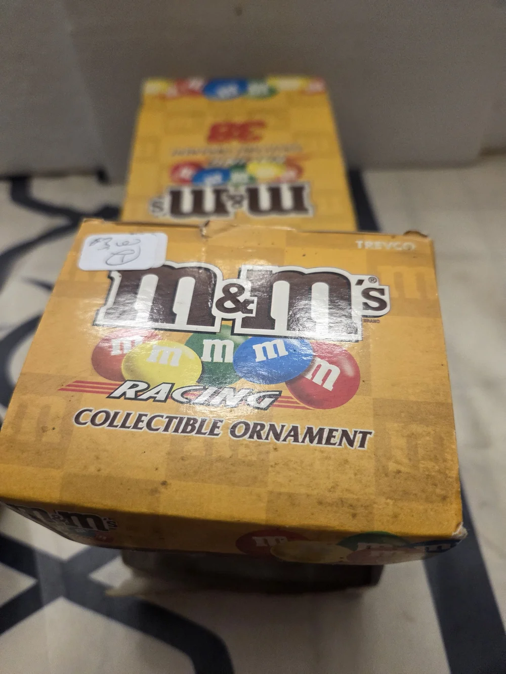 VINTAGE M&M's Yellow Racing Character Figurine - Yellow